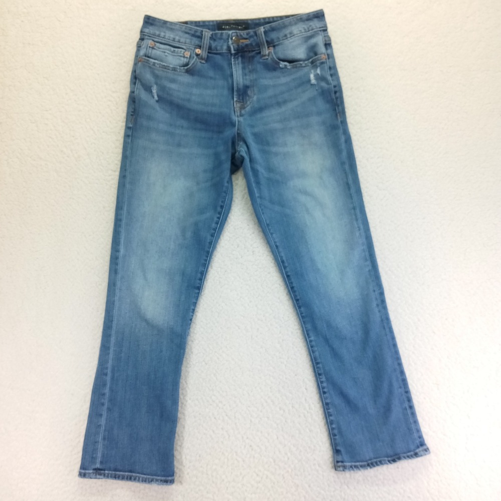 Aeropostale Athletic Straight Medium Wash Blue Jeans 27/28 LXCKCM211